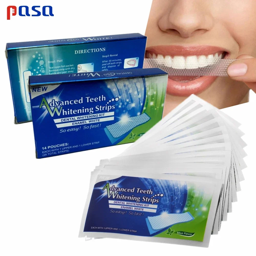 Teeth Whitening Effects - 14/28 قطعة شرائط تبييض الأسنان ثلاثية