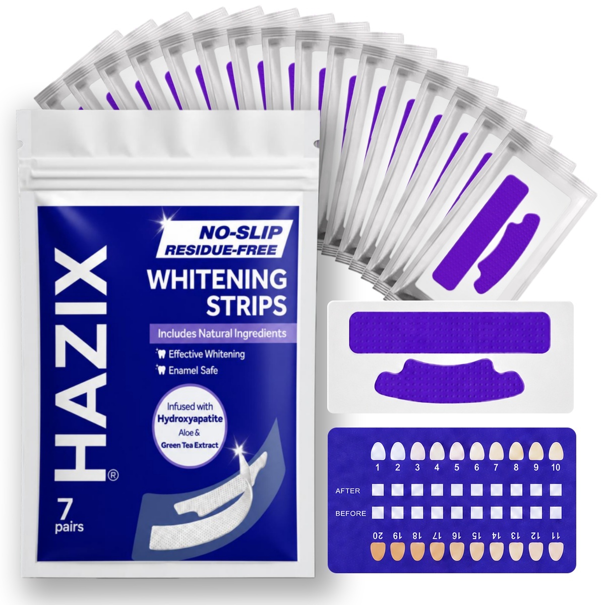Teeth Whitening Oil Pulling - شرائط تبييض الأسنان من KHAZIX، 7