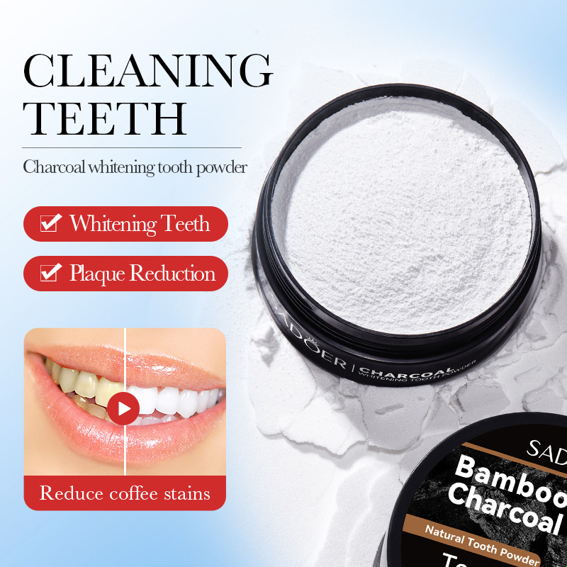 60 جرام مسحوق تبييض الأسنان ال - مراجعة Teeth Whitening Charcoal وسعره