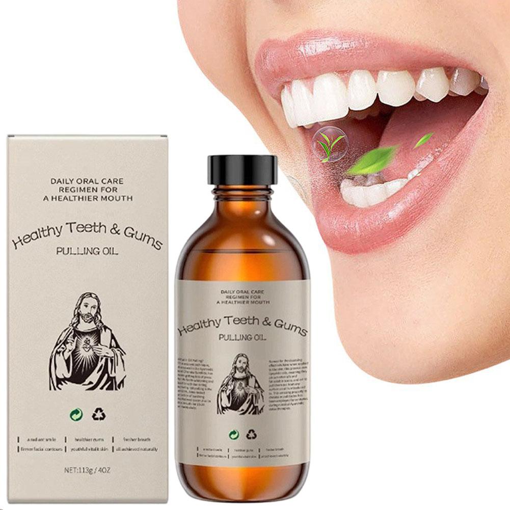 زيت فم خالٍ من الكحول بنكهة جو - مراجعة Teeth Whitening Oil Pulling وسعره