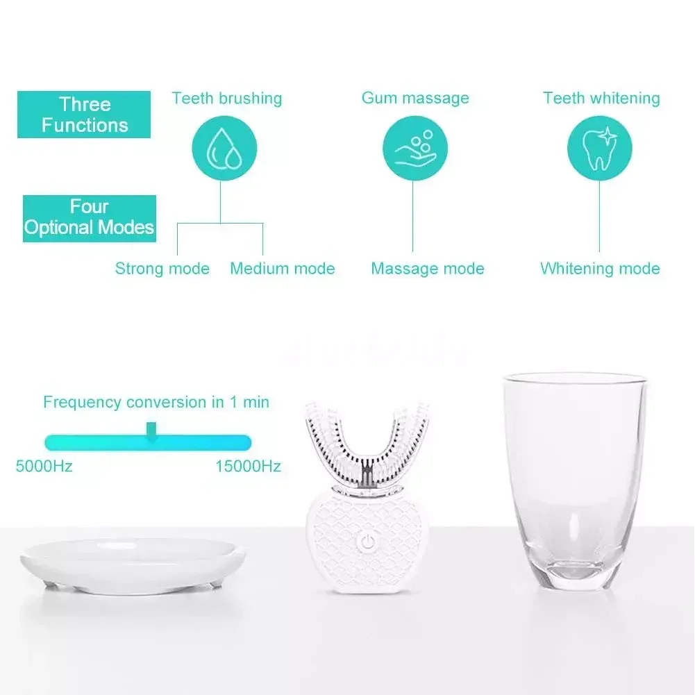 فرشاة أسنان كهربائية بالموجات  - مراجعة Teeth Whitening Blue Light وسعره