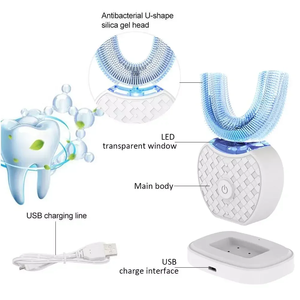 فرشاة أسنان كهربائية بالموجات  - مراجعة Teeth Whitening Blue Light وسعره