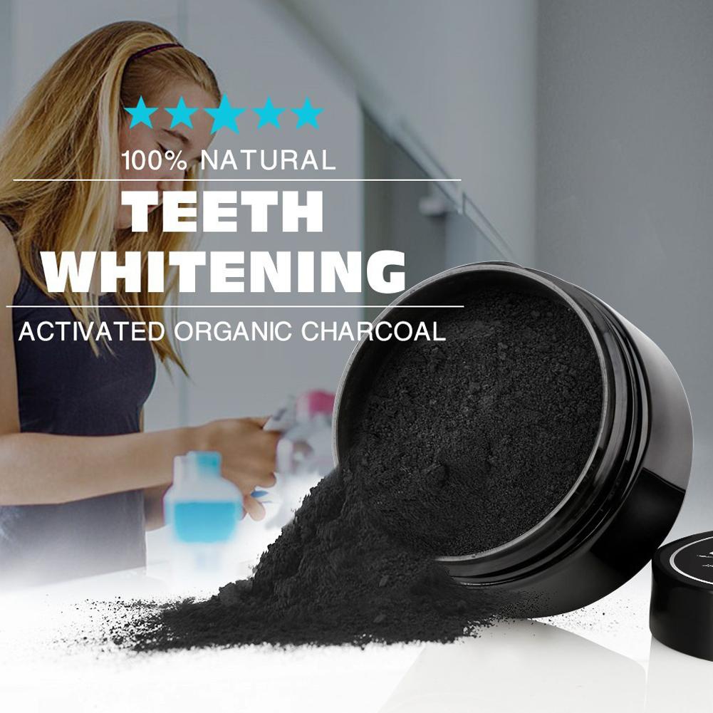 مسحوق الفحم العضوي المنشط لتلم - مراجعة Teeth Whitening Charcoal وسعره