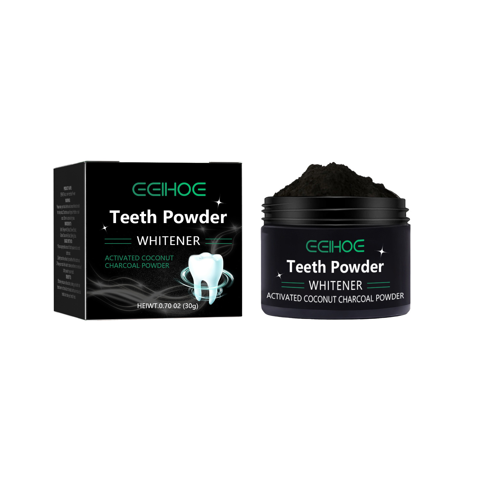 EELHOE مسحوق الفحم لمنتجات تبي - مراجعة Teeth Whitening Charcoal وسعره
