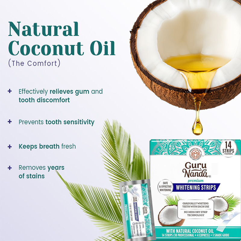 14 قطعة/علبة شرائط تبييض الأسن - مراجعة Teeth Whitening Oil Pulling وسعره