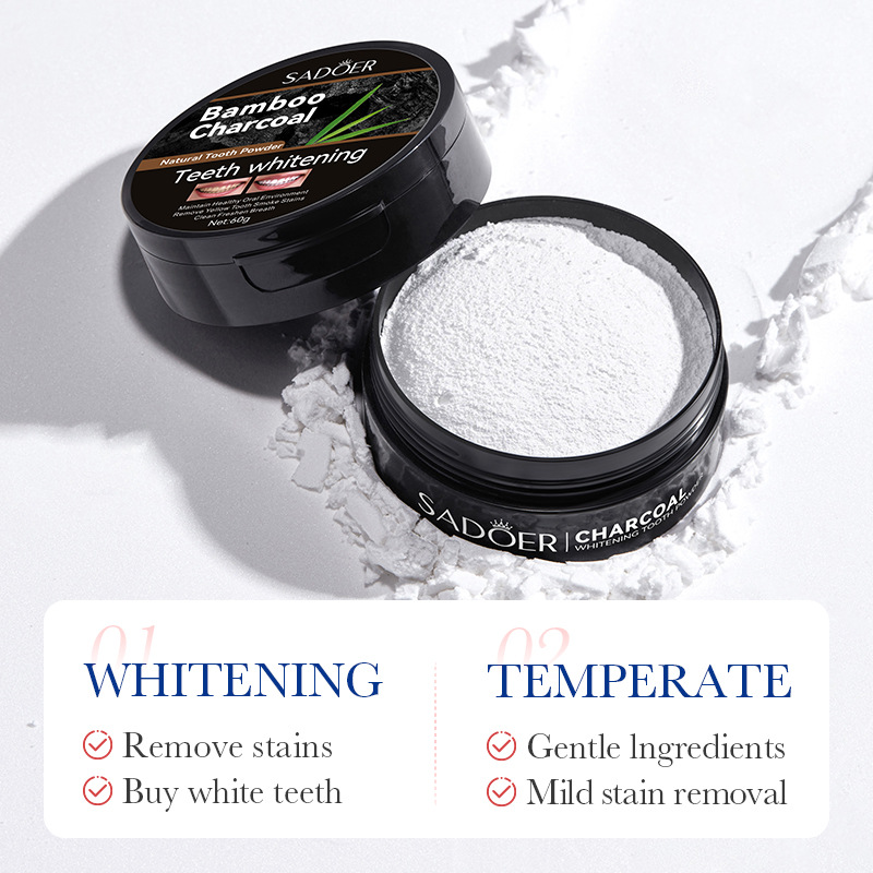 فحم الخيزران الفحم المنشط تبيي - مراجعة Teeth Whitening Charcoal وسعره