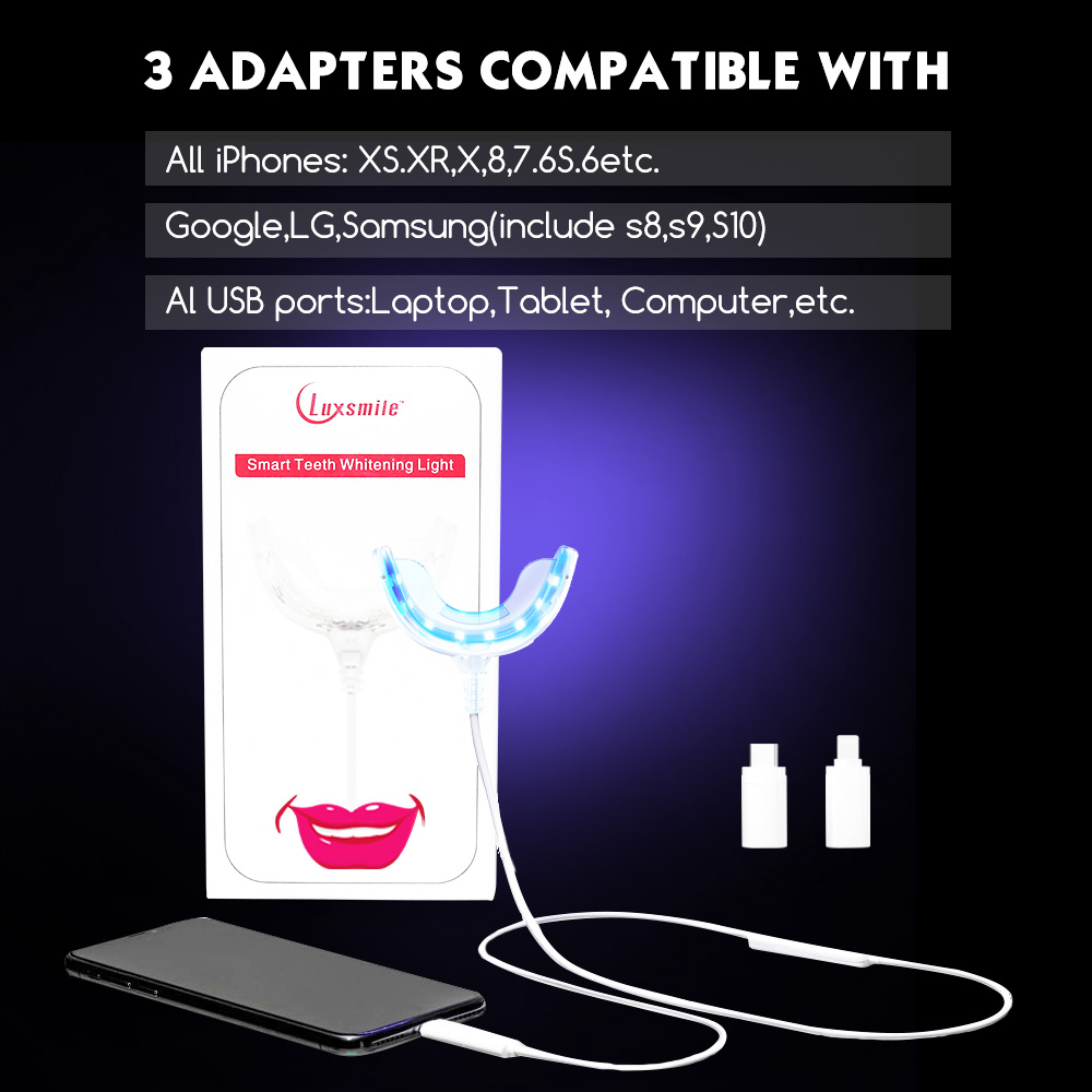 Luxsmile الذكية LED تبييض الأس - مراجعة Teeth Whitening Charcoal وسعره