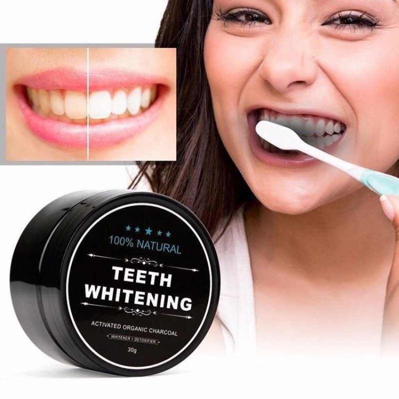1 صندوق من مسحوق تبييض الأسنان - مراجعة Teeth Whitening Charcoal وسعره