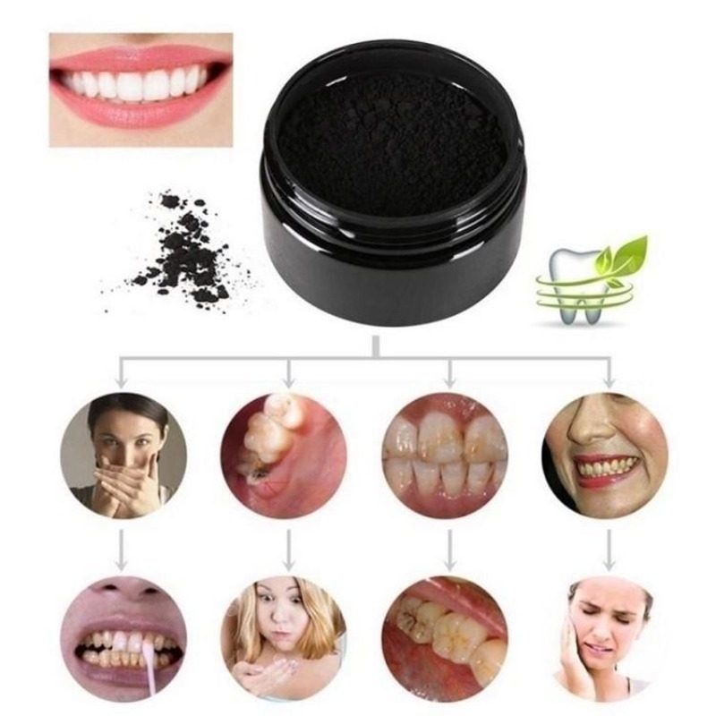 1 صندوق من مسحوق تبييض الأسنان - مراجعة Teeth Whitening Charcoal وسعره