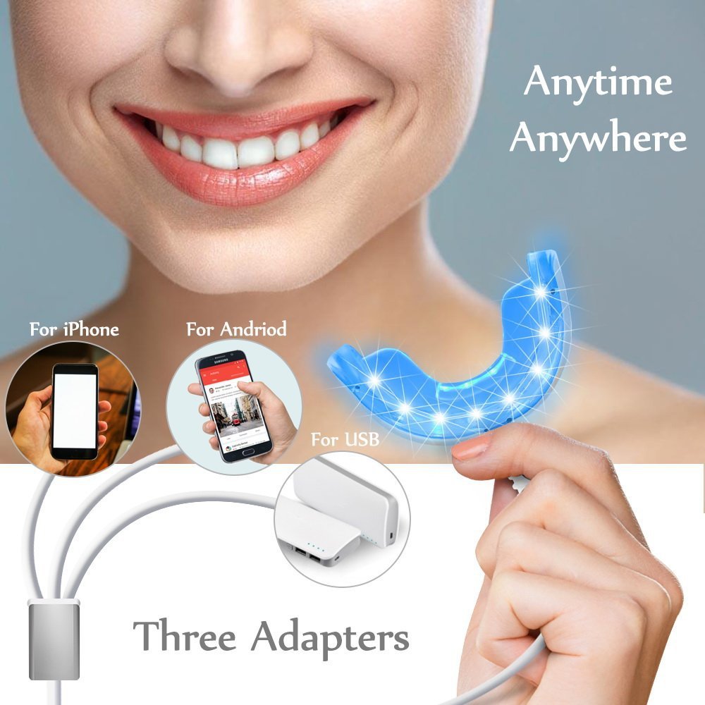 مصباح تبييض الأسنان 3 في 1، 16 - مراجعة Teeth Whitening Blue Light وسعره