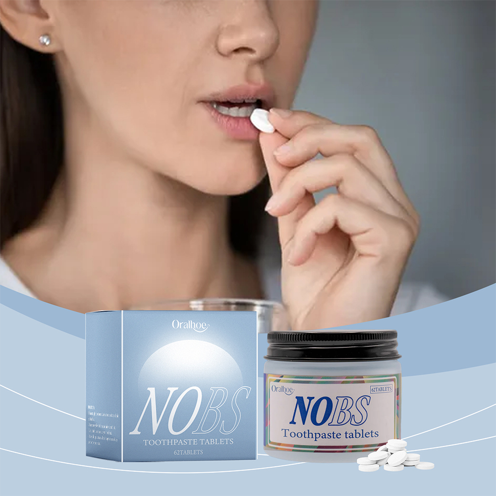 أقراص معجون الأسنان NOBS - نان - مراجعة Teeth Whitening Oil Pulling وسعره