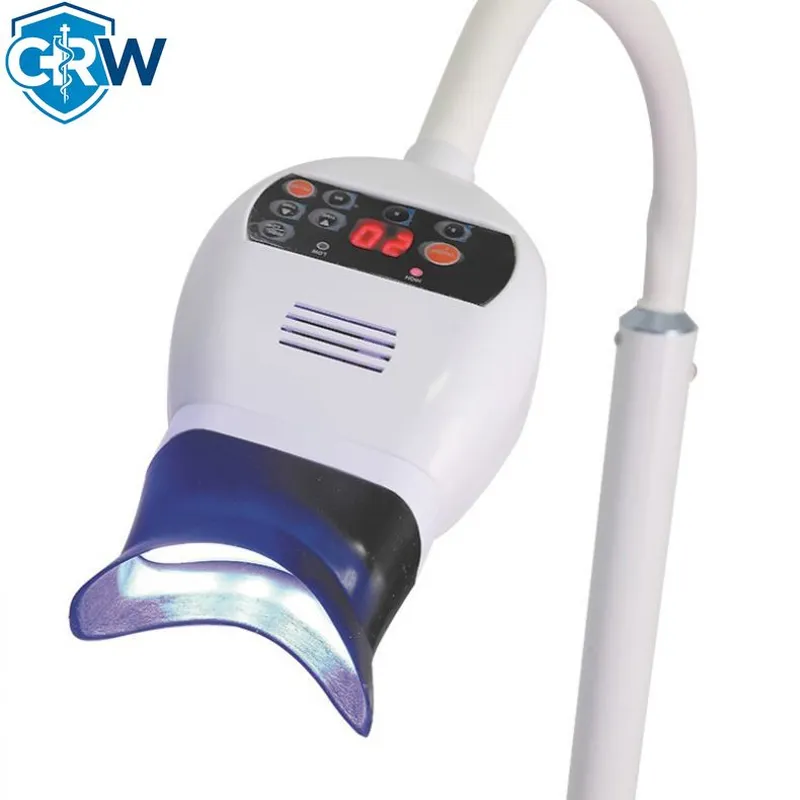 جهاز تبييض الأسنان CRW مع مصبا - مراجعة Teeth Whitening Blue Light وسعره