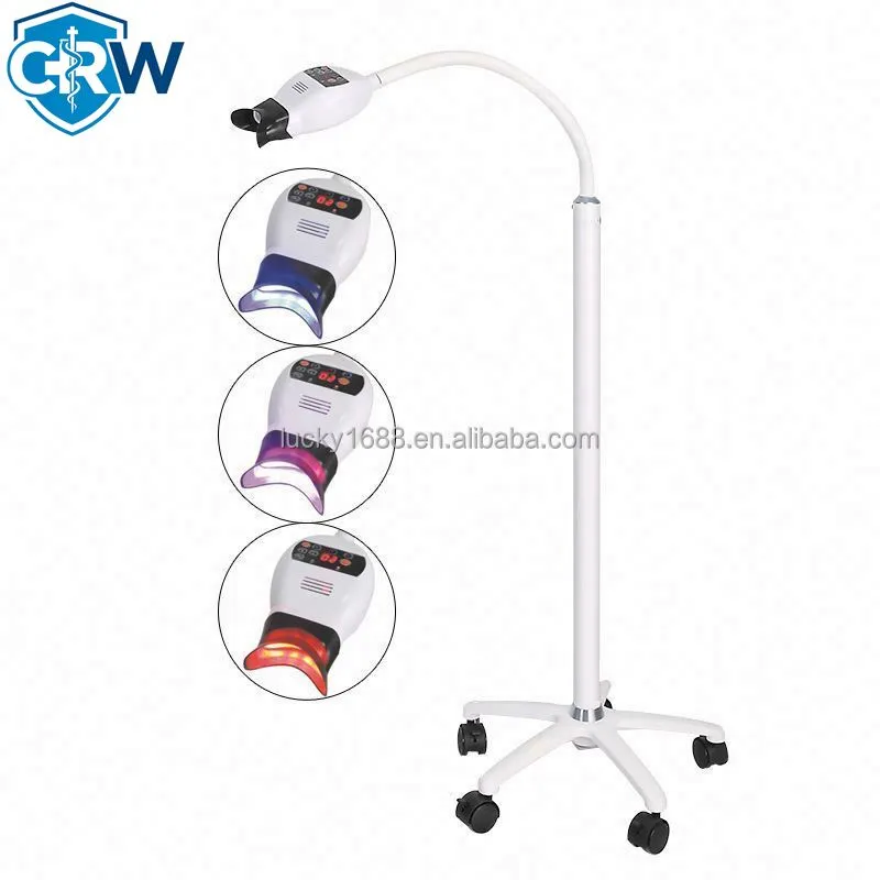جهاز تبييض الأسنان CRW مع مصبا - مراجعة Teeth Whitening Blue Light وسعره