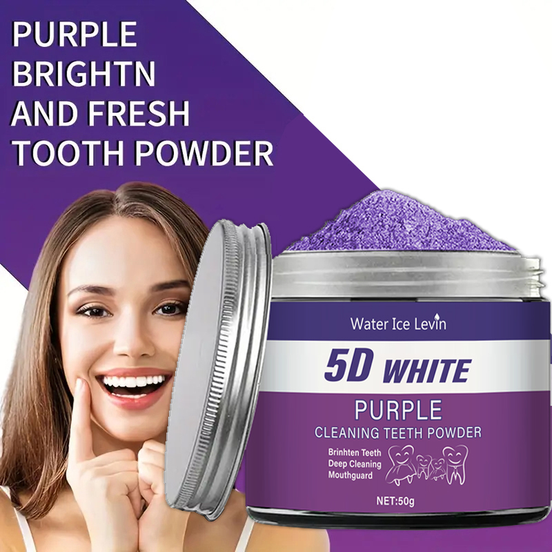 مسحوق تبييض الأسنان الأرجواني، - مراجعة Teeth Whitening Charcoal وسعره
