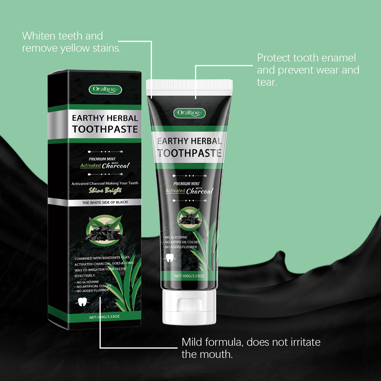 معجون أسنان بالنعناع والفحم ال - مراجعة Teeth Whitening Charcoal وسعره