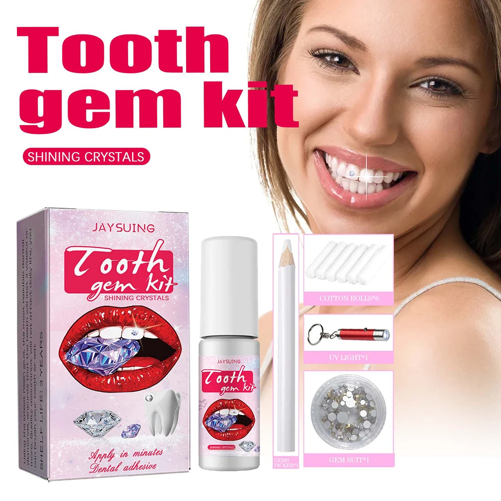مجموعة أحجار كريمة الأسنان مع  - مراجعة Teeth Whitening Clinic وسعره